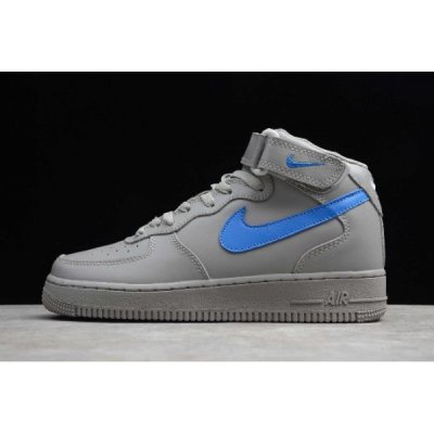 Nike Air Force 1 Mid '07 Mavi / Gri / Kraliyet Mavisi Kaykay Ayakkabı Türkiye - QZ5CGHUE